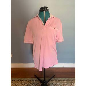Ted Baker Men's Pink Polo Short Sleeve Shirt Cotton, size 4